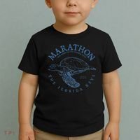 Marathon Turtle Florida Keys Scuba Fishing Diving Tee Toddler T-Shirt thumb 2
