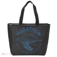 Marathon Turtle Florida Keys Scuba Fishing Diving Tee Tote Bag thumb 0