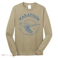 Marathon Turtle Florida Keys Scuba Fishing Diving Tee Long Sleeve Shirt thumb 0