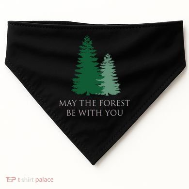 May The Forest Be With You Cool Gift USA-Made Doggie Bandana