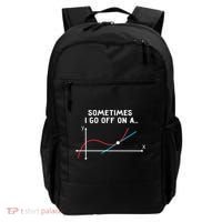 Math Teacher Funny Gift Sometimes I Go Off On A Tangent Gift Backpack thumb 0