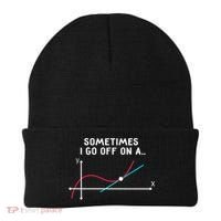 Math Teacher Funny Gift Sometimes I Go Off On A Tangent Gift Beanie thumb 0