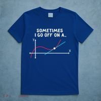 Math Teacher Funny Gift Sometimes I Go Off On A Tangent Gift T-Shirt thumb 5