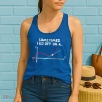Math Teacher Funny Gift Sometimes I Go Off On A Tangent Gift Women's Tank Top thumb 2