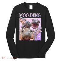 Moodeng The Famous Baby Pigmy Hippo Moodeng Long Sleeve Shirt thumb 0