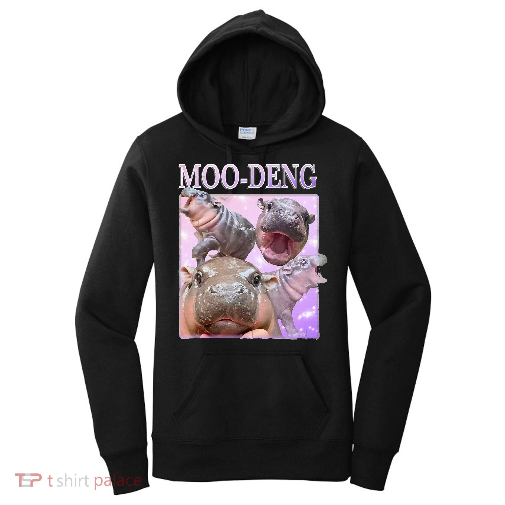 Moodeng The Famous Baby Pigmy Hippo Moodeng Women's Hoodie