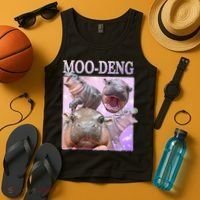 Moodeng The Famous Baby Pigmy Hippo Moodeng Tank Top thumb 4