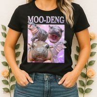 Moodeng The Famous Baby Pigmy Hippo Moodeng Women's T-Shirt thumb 2