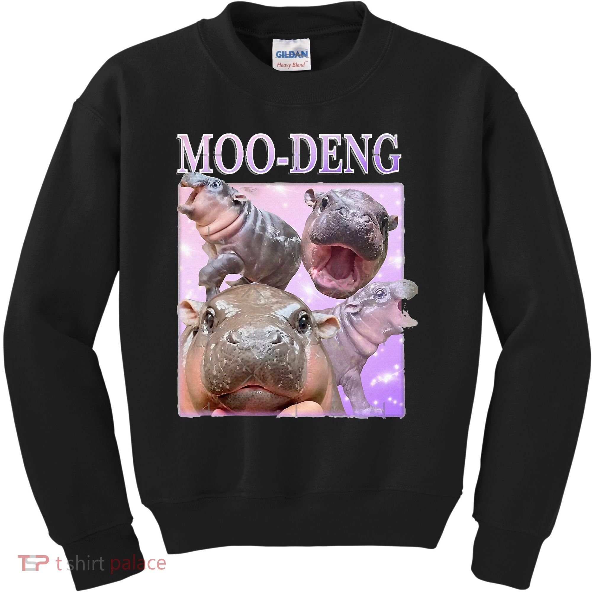Moodeng The Famous Baby Pigmy Hippo Moodeng Kids Sweatshirt