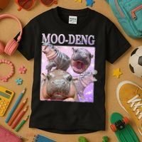 Moodeng The Famous Baby Pigmy Hippo Moodeng Kids T-Shirt thumb 3