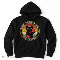 Muay Thai Funny Cat Kickboxing Thailand Boxing Cat Boxing Hoodie thumb 0