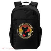 Muay Thai Funny Cat Kickboxing Thailand Boxing Cat Boxing Backpack thumb 0