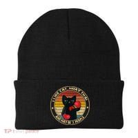 Muay Thai Funny Cat Kickboxing Thailand Boxing Cat Boxing Beanie thumb 0