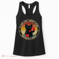 Muay Thai Funny Cat Kickboxing Thailand Boxing Cat Boxing Women's Tank Top thumb 0