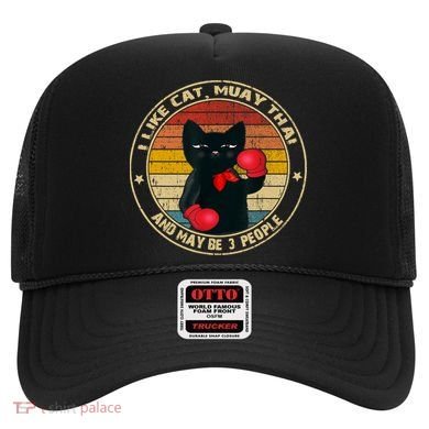 Muay Thai Funny Cat Kickboxing Thailand Boxing Cat Boxing Hat