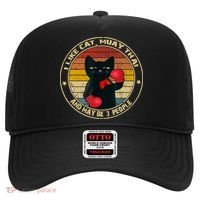 Muay Thai Funny Cat Kickboxing Thailand Boxing Cat Boxing Hat thumb 0