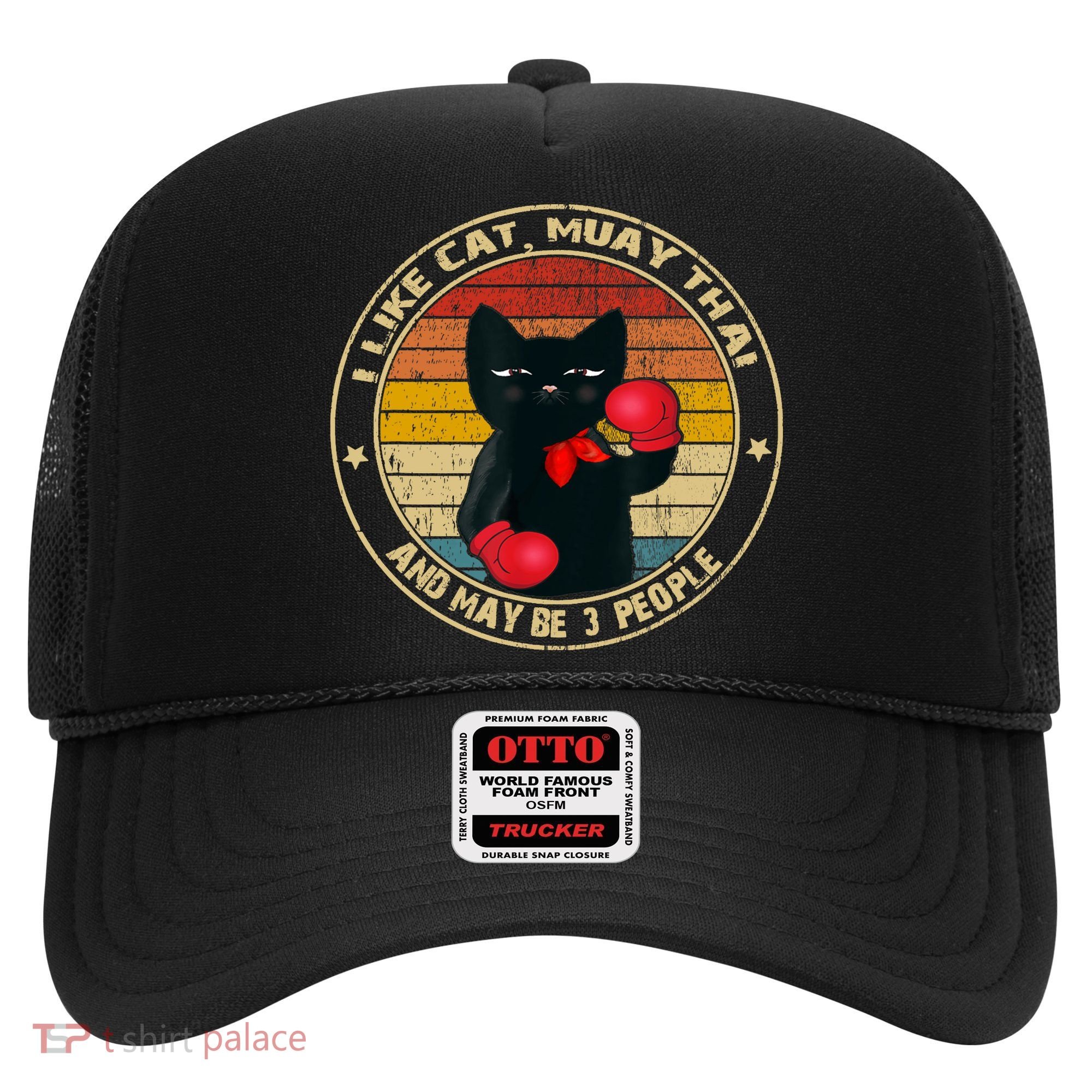 Muay Thai Funny Cat Kickboxing Thailand Boxing Cat Boxing Hat