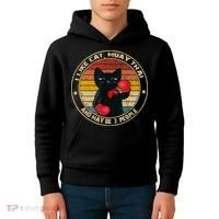 Muay Thai Funny Cat Kickboxing Thailand Boxing Cat Boxing Kids Hoodie thumb 4