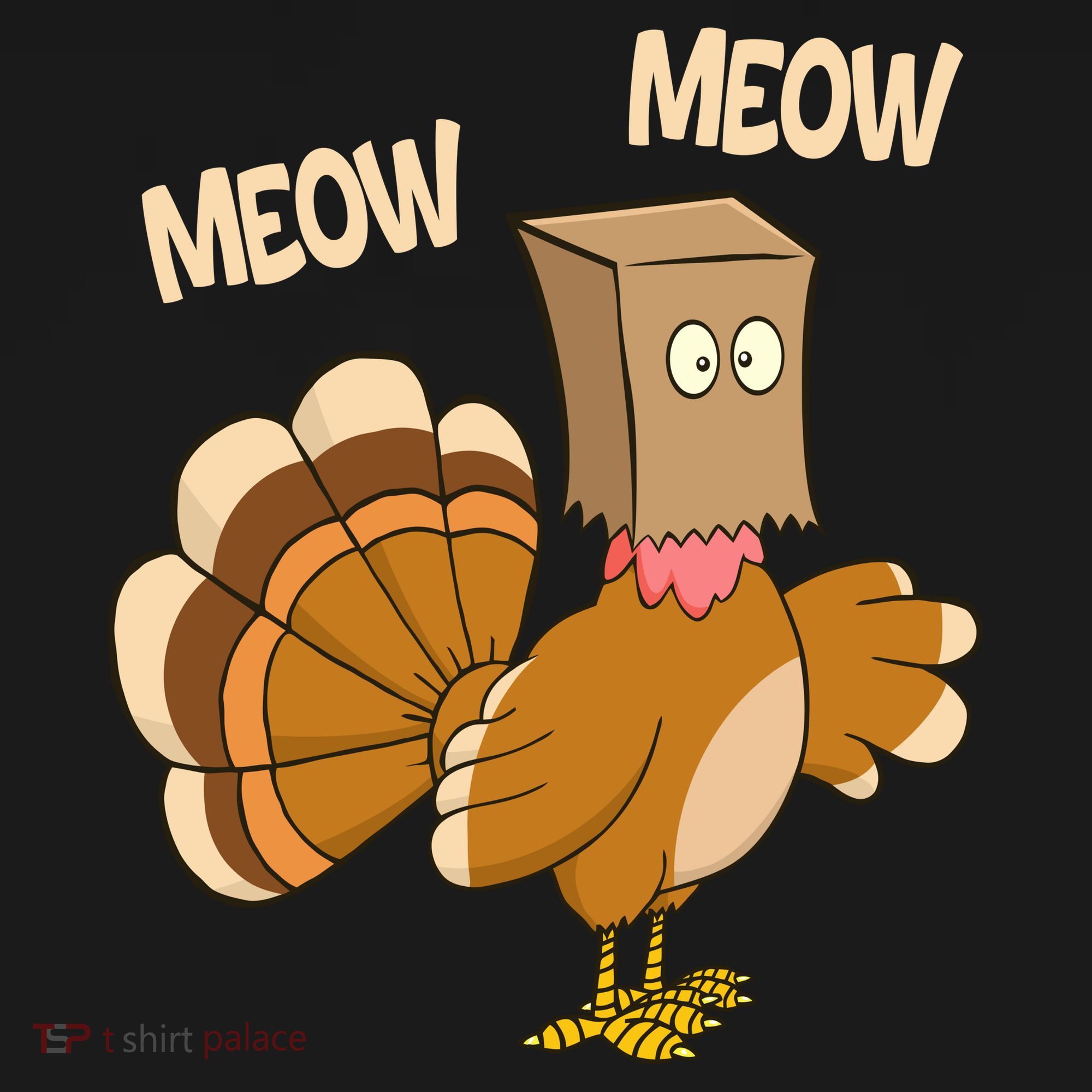 Meow Turkey Funny Thanksgiving Hoodie
