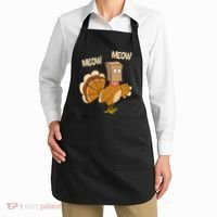 Meow Turkey Funny Thanksgiving Apron thumb 2