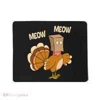 Meow Turkey Funny Thanksgiving Mousepad thumb 0