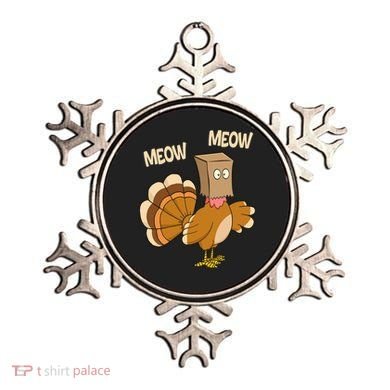 Meow Turkey Funny Thanksgiving Ornament