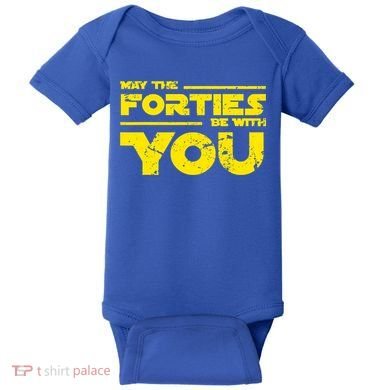 May The Forties Be With You Baby Bodysuit