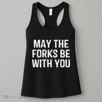 May The Forks Be With You Funny Thanksgiving Women's Tank Top thumb 3