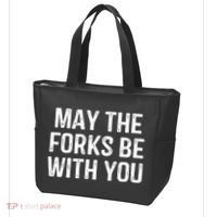 May The Forks Be With You Funny Thanksgiving Tote Bag thumb 3