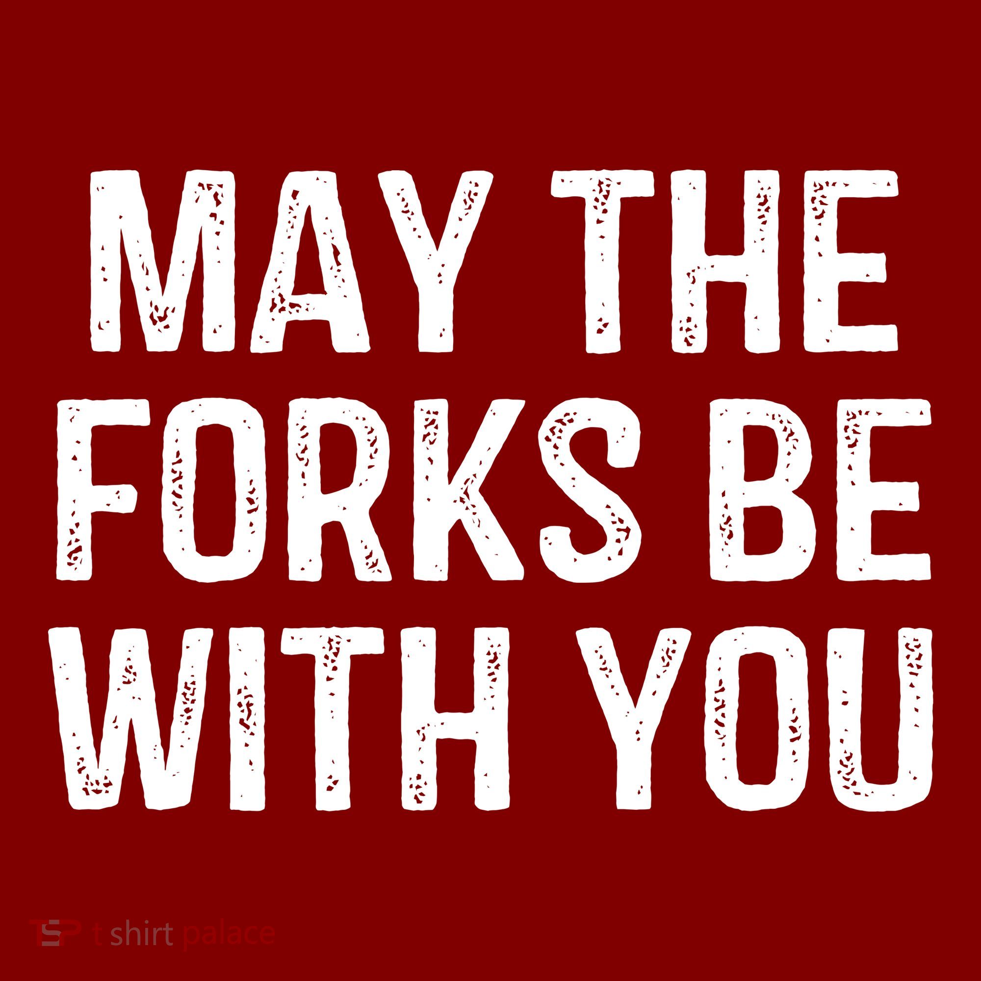 May The Forks Be With You Funny Thanksgiving Mousepad