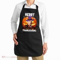 Merry Thanksgiving Funny Joe Biden Halloween Apron thumb 2