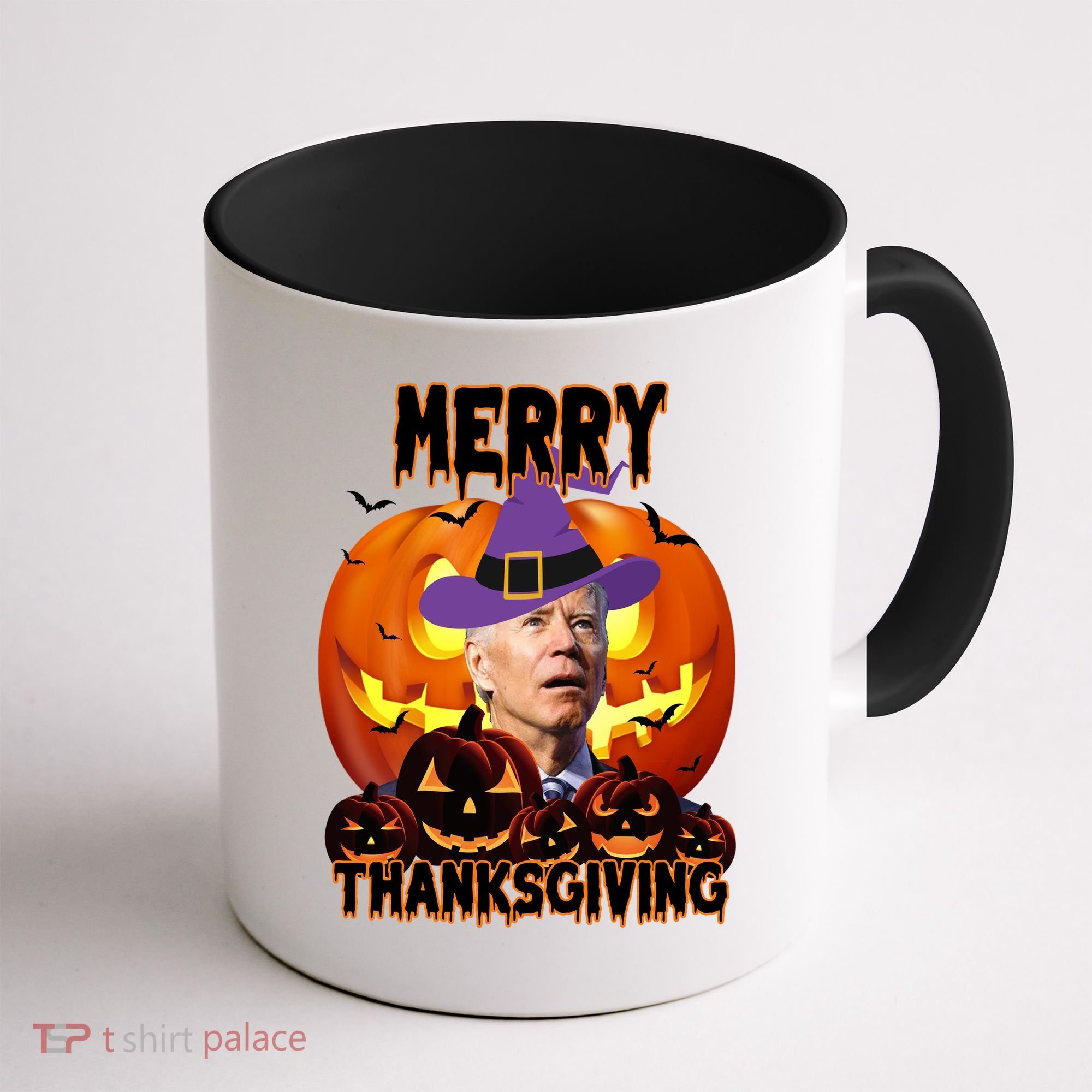 Merry Thanksgiving Funny Joe Biden Halloween Coffee Mug