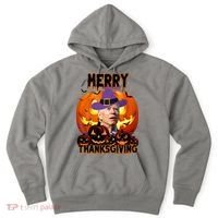 Merry Thanksgiving Funny Joe Biden Halloween Hoodie thumb 0