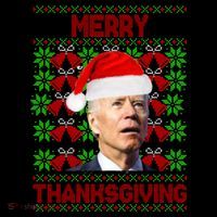 Merry Thanksgiving Funny Biden Ugly Christmas Coffee Mug thumb 5