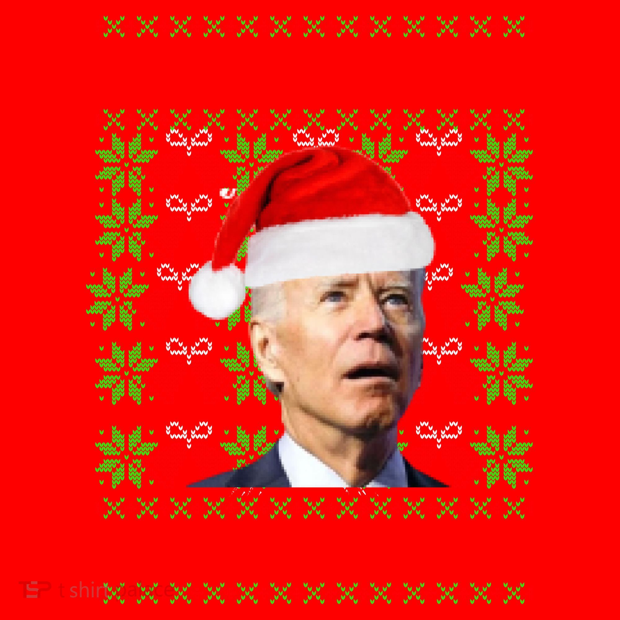 Merry Thanksgiving Funny Biden Ugly Christmas Santa Hat