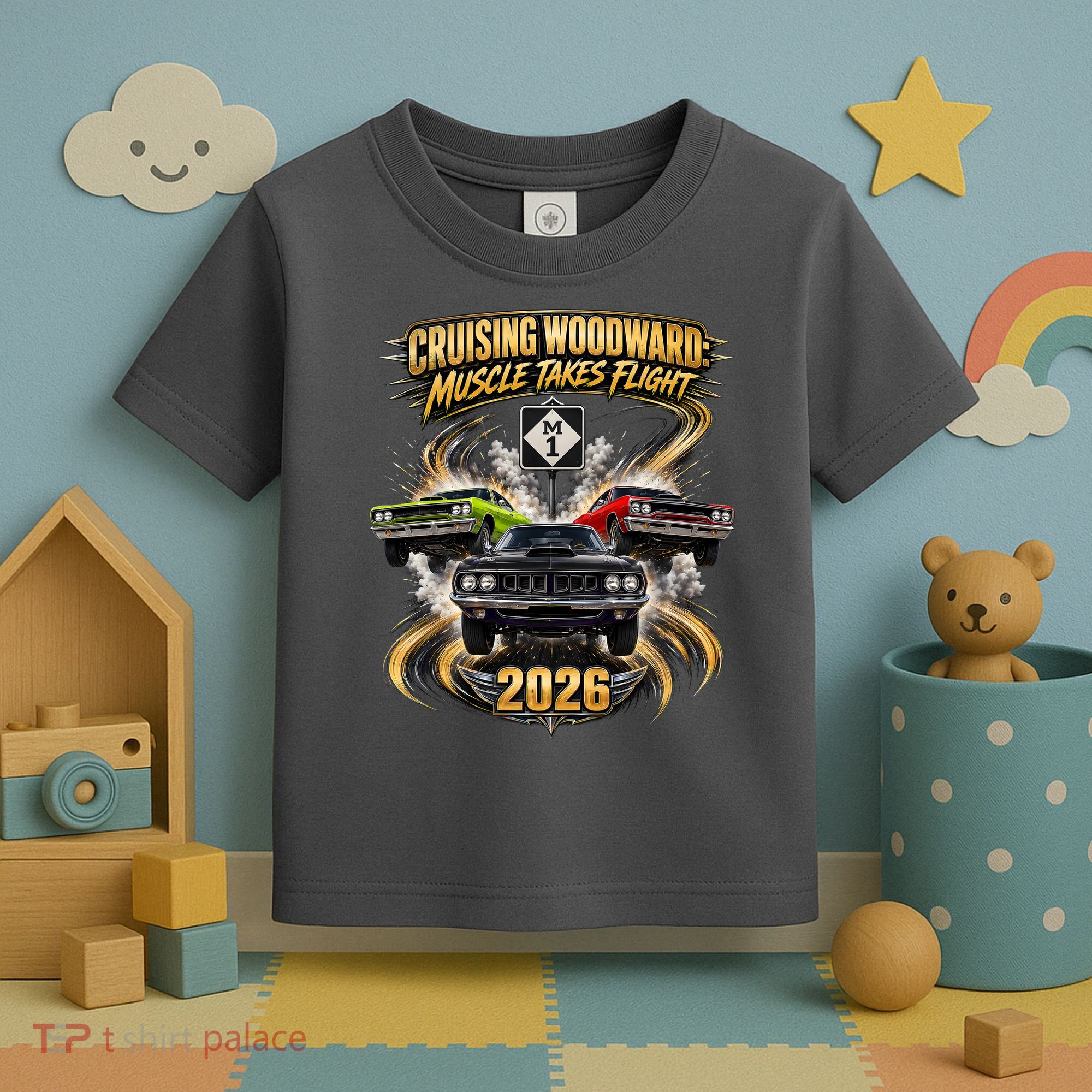 Muscle Takes Flight Crusing Woodward M1 2026 Toddler T-Shirt