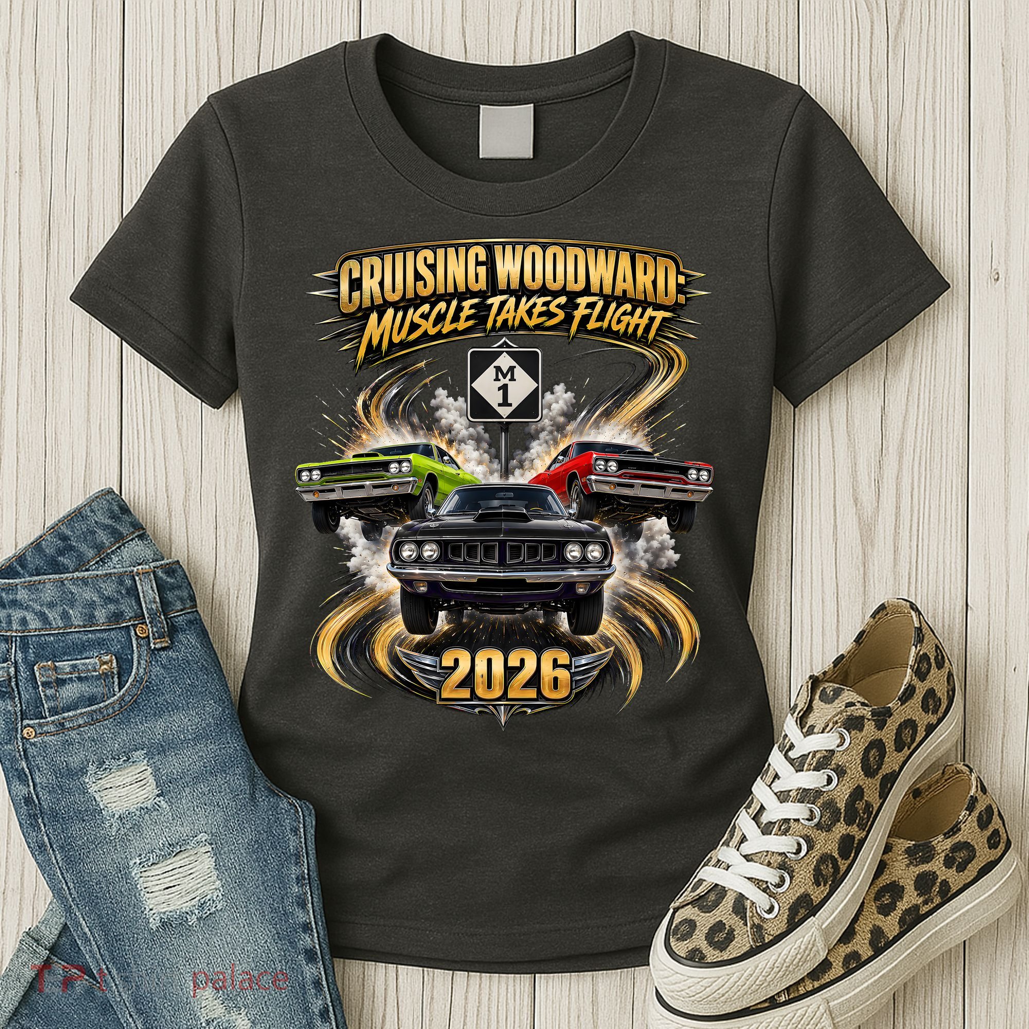 Muscle Takes Flight Crusing Woodward M1 2026 Women's T-Shirt