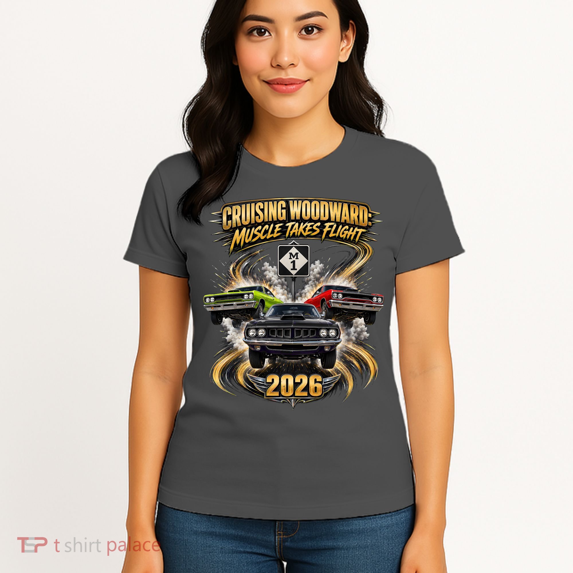 Muscle Takes Flight Crusing Woodward M1 2026 Women's T-Shirt