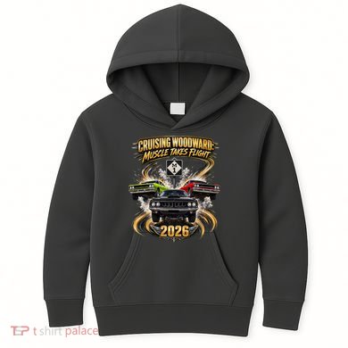 Muscle Takes Flight Crusing Woodward M1 2026 Kids Hoodie
