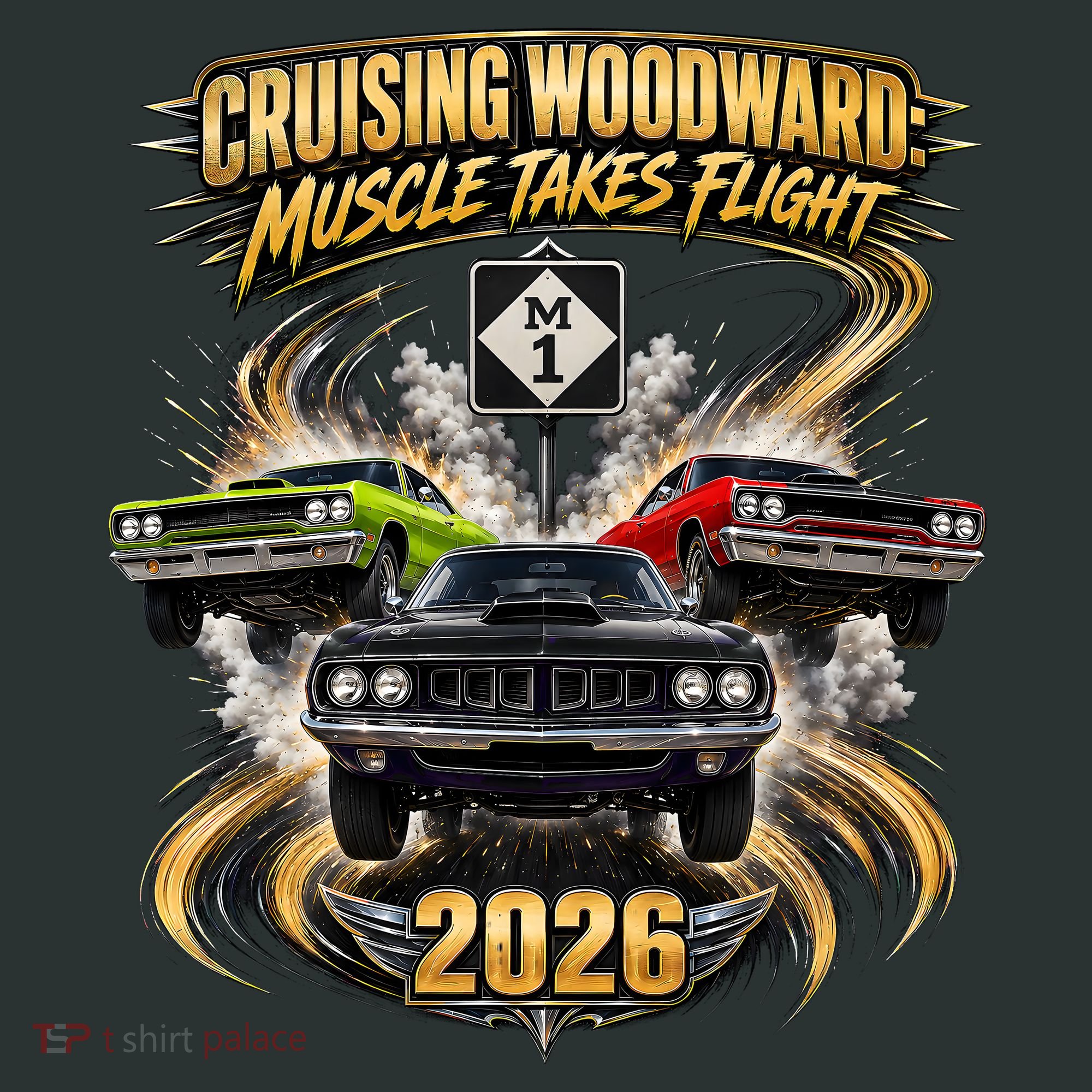 Muscle Takes Flight Crusing Woodward M1 2026 Kids Hoodie