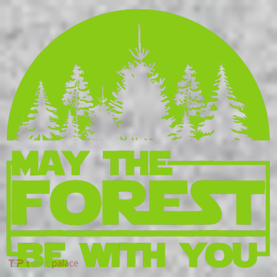 May The Forest Be With You The Baniff Cuffed Pom Beanie