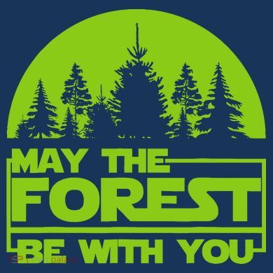 May The Forest Be With You Tall Hoodie