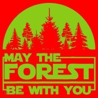 May The Forest Be With You Santa Hat thumb 1
