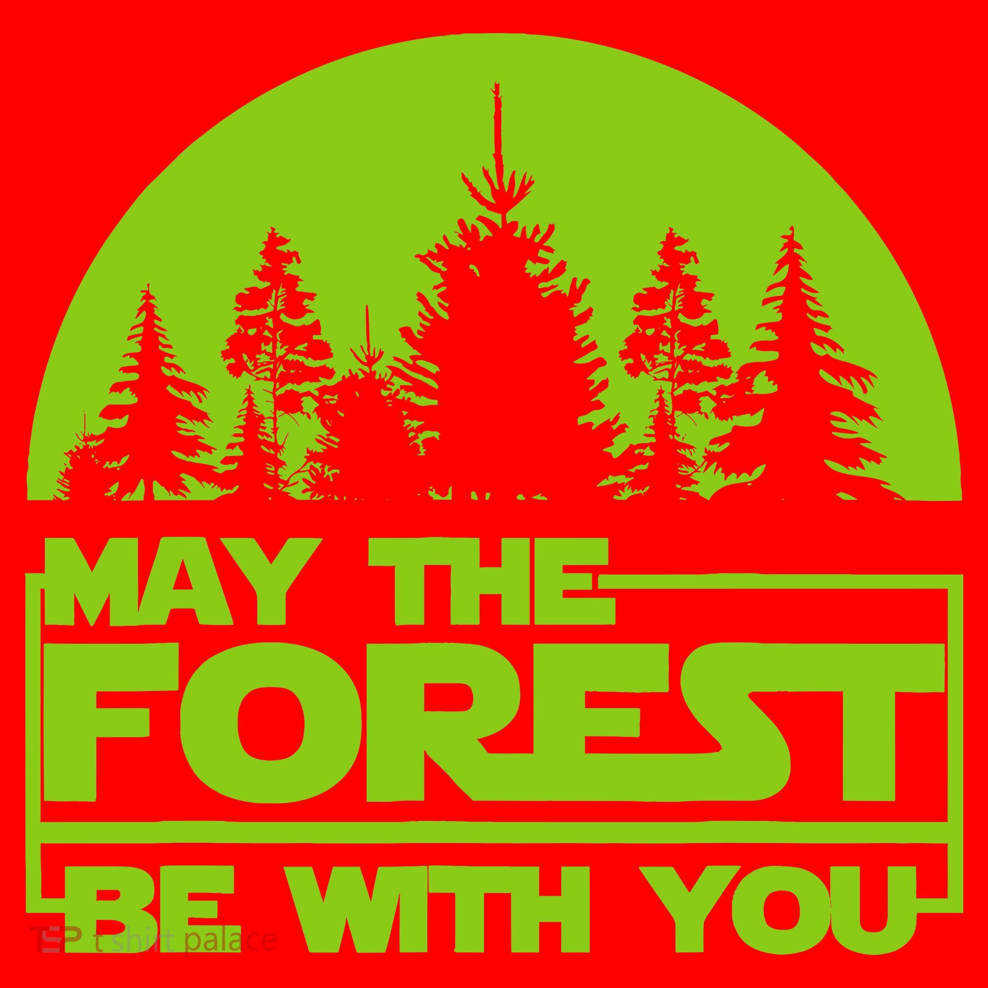 May The Forest Be With You Santa Hat