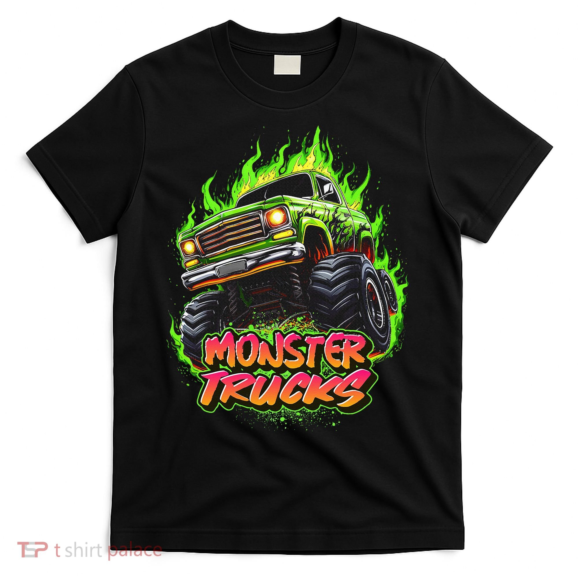 Monster Truck For Kids Monster Truck Vintage Retro T-Shirt