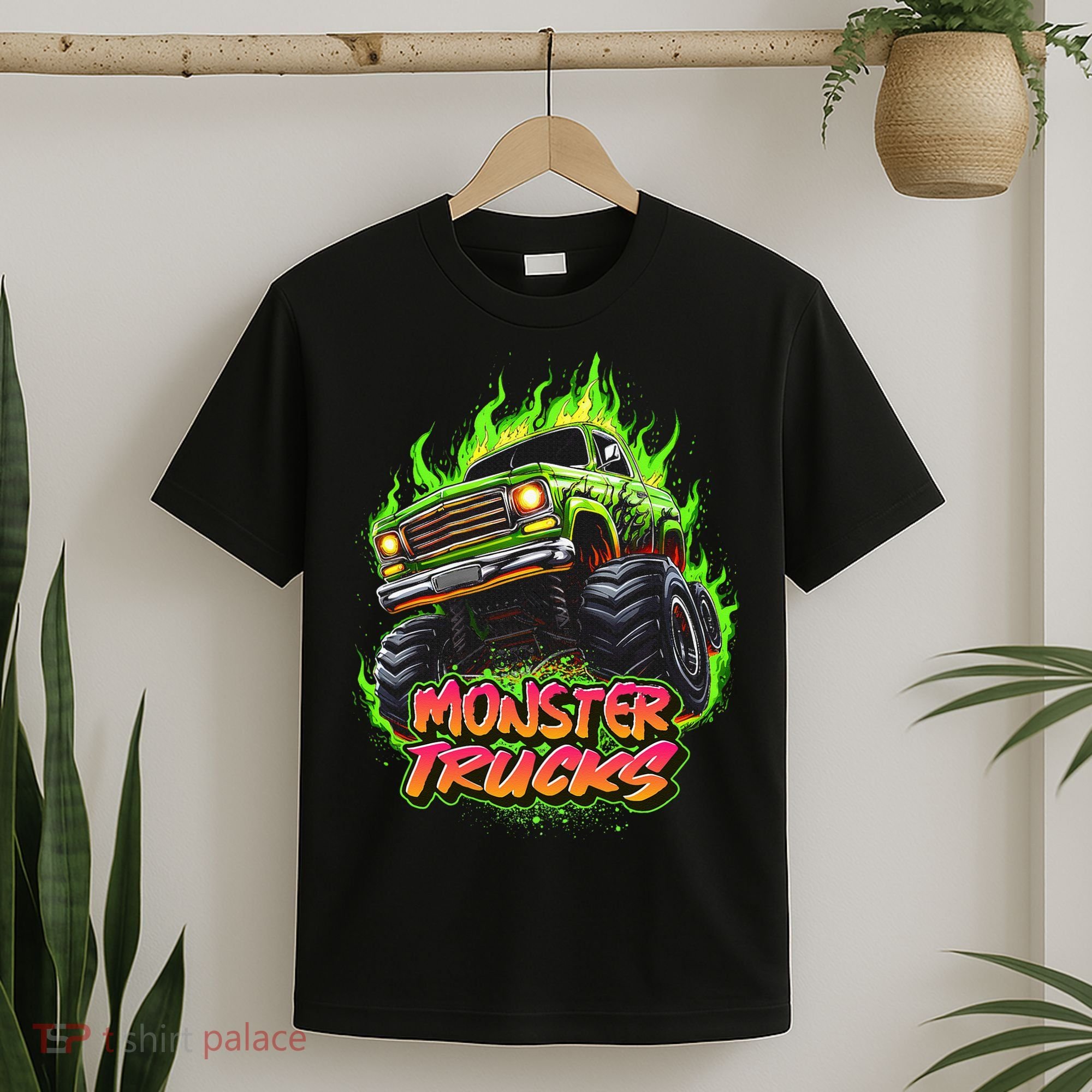 Monster Truck For Kids Monster Truck Vintage Retro T-Shirt