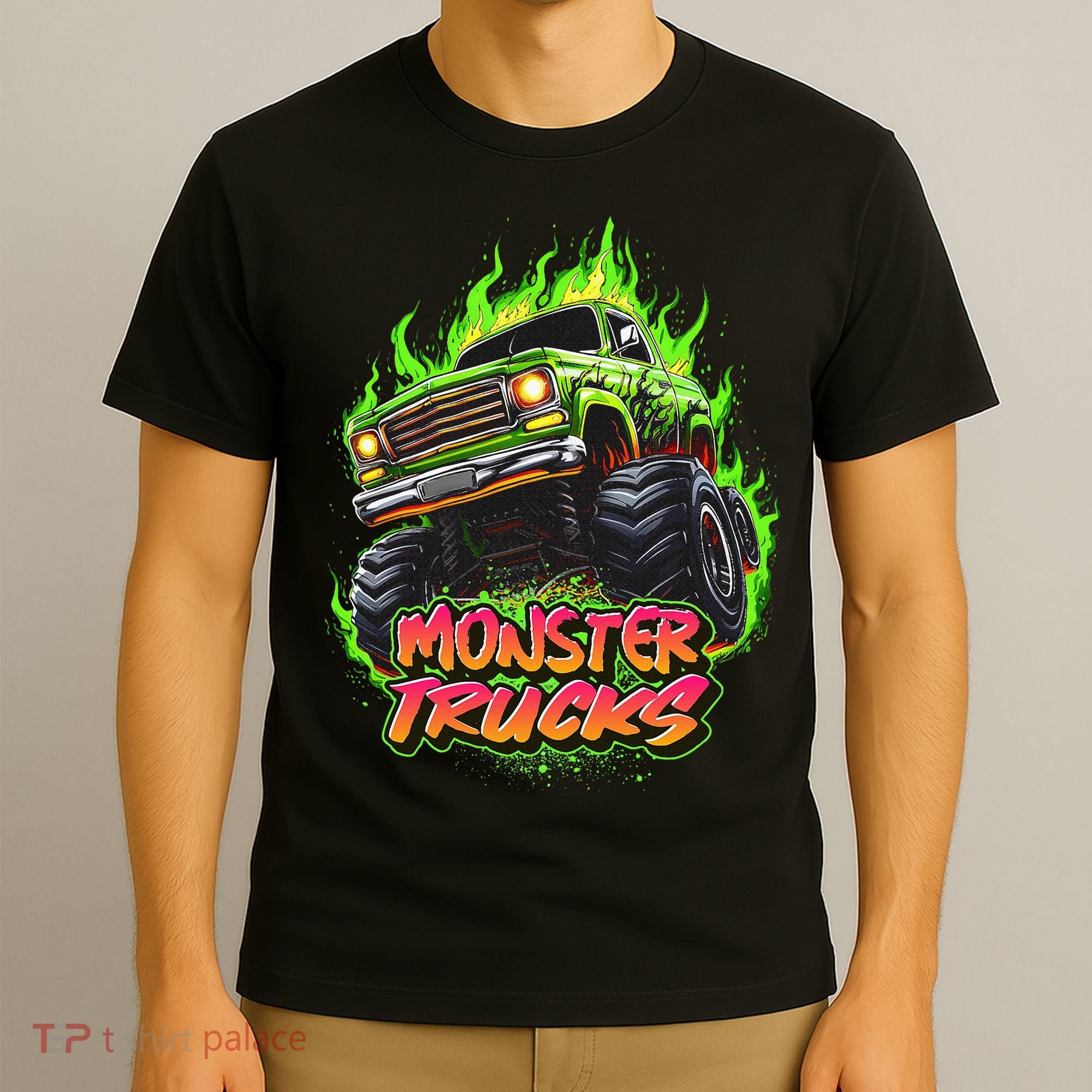 Monster Truck For Kids Monster Truck Vintage Retro T-Shirt