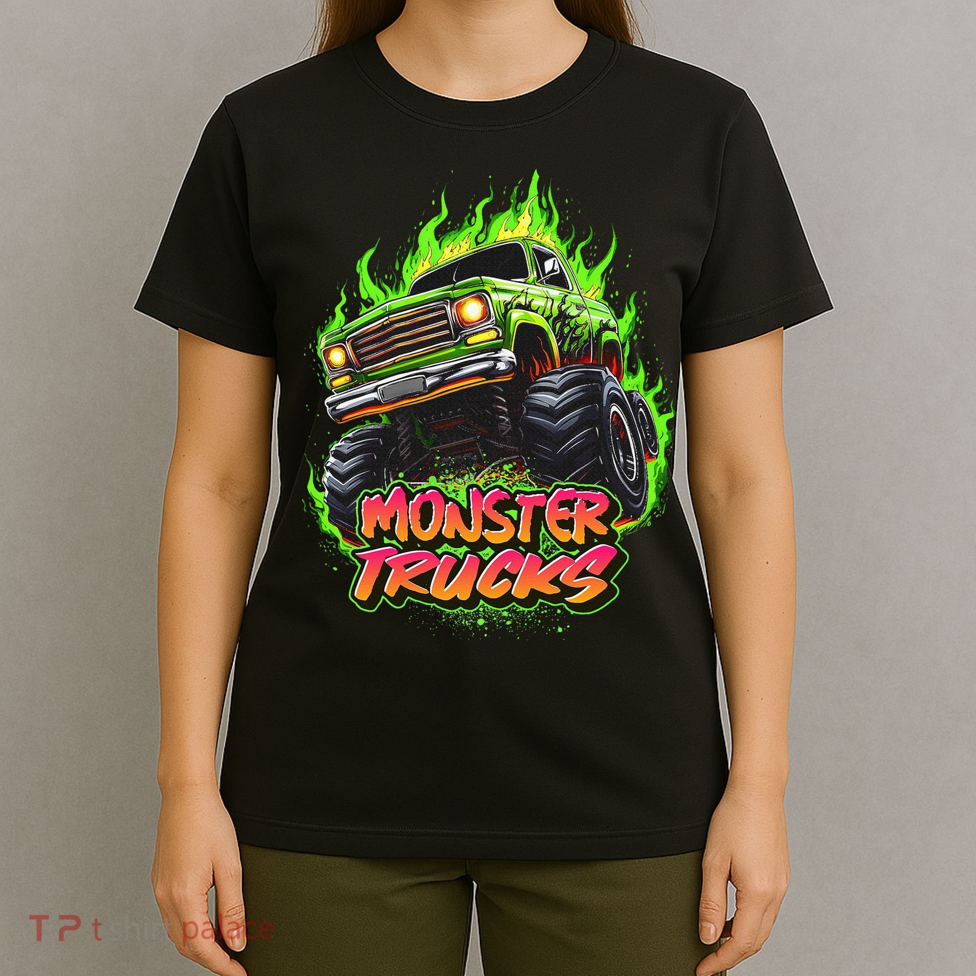 Monster Truck For Kids Monster Truck Vintage Retro T-Shirt