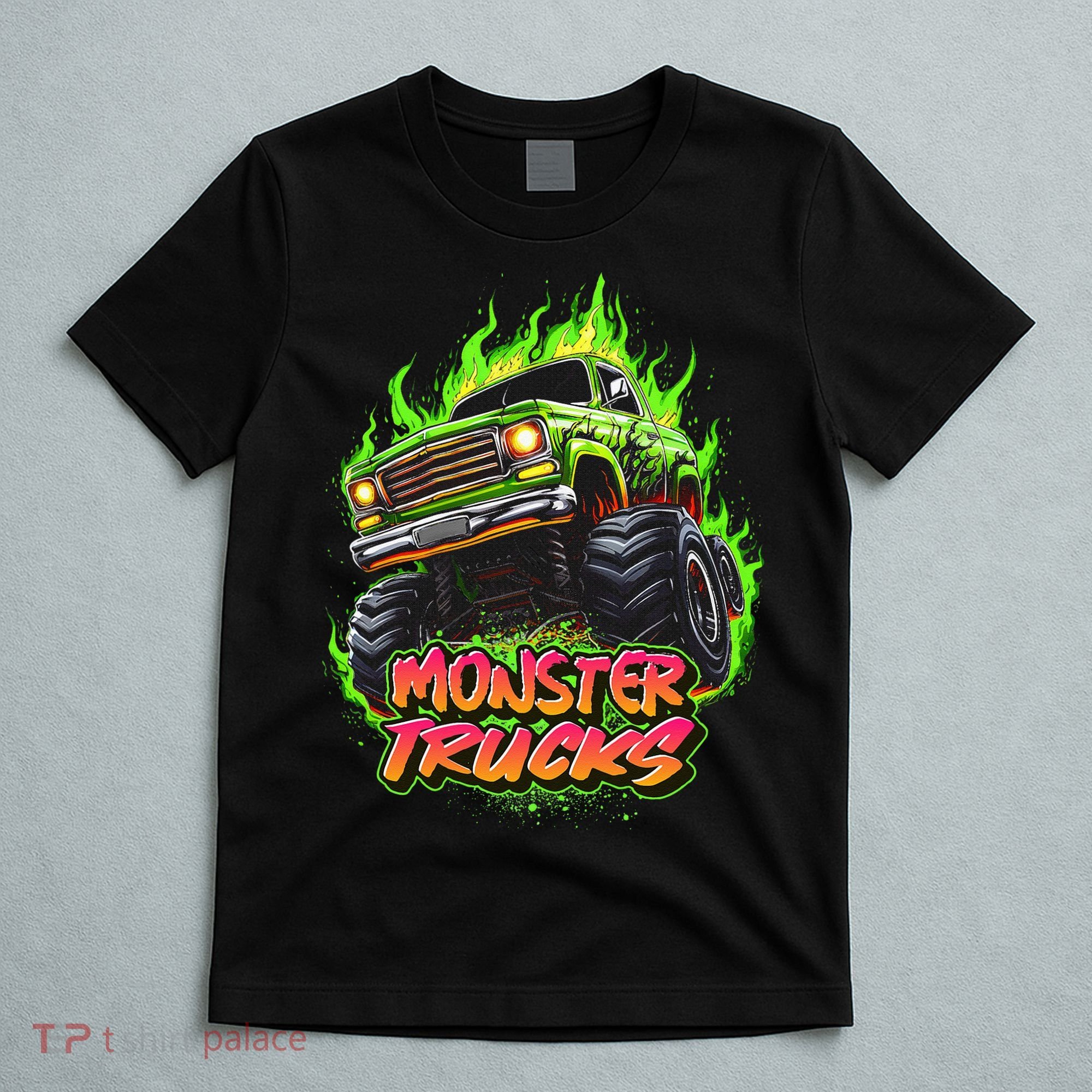Monster Truck For Kids Monster Truck Vintage Retro T-Shirt