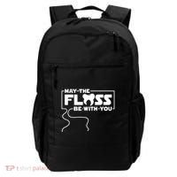 May The Floss Be With You Dentist Dentistry Dental Backpack thumb 0